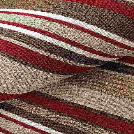 Alfombra California Vino 150x100cm Rectangular Medio Suave de Lineas - Tapetes y Alfombras | Bylmo