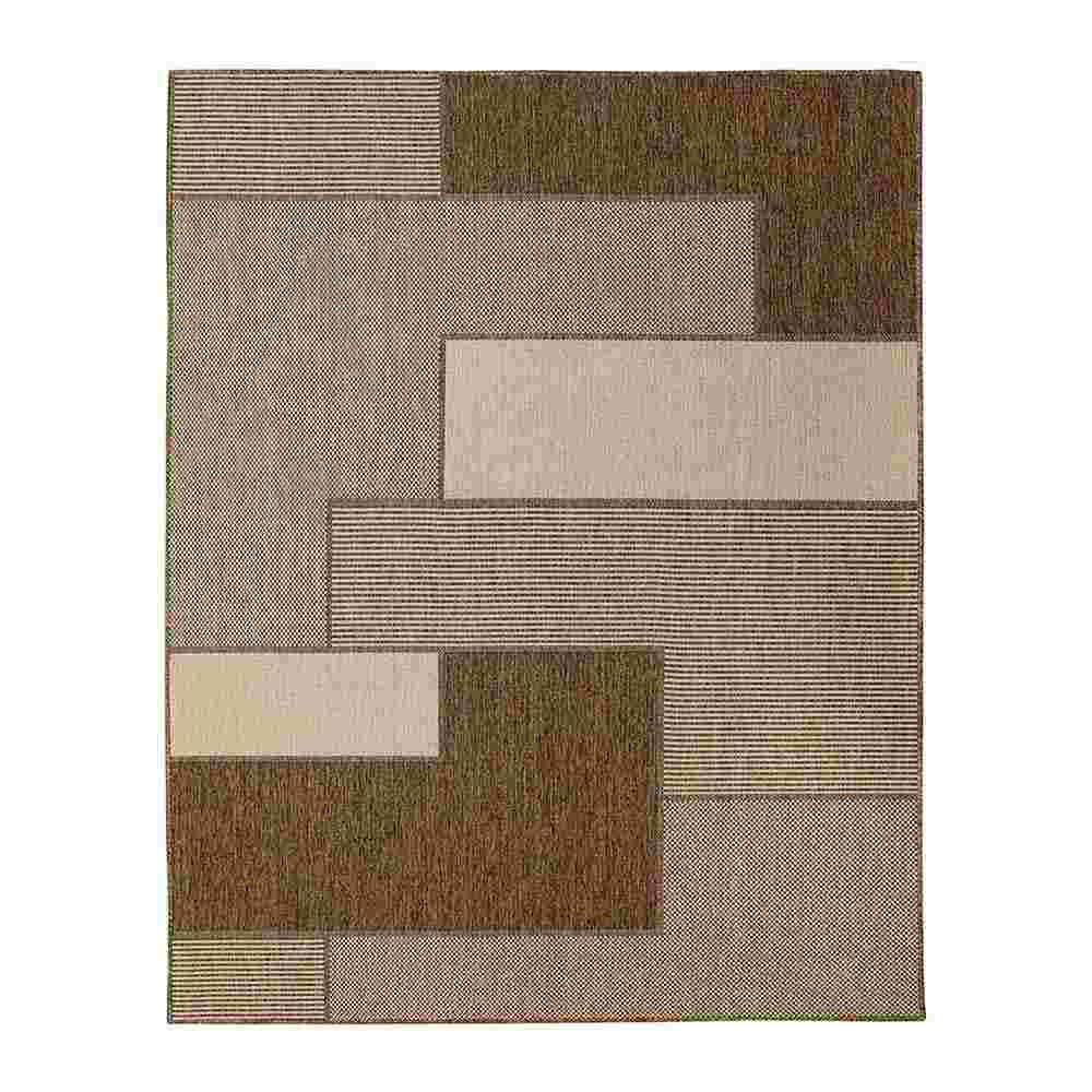 Alfombra Dover 100 cm x 150 cm de Hogar Canela con Rectángulos - Tapetes y Alfombras | Bylmo