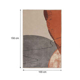 Alfombra Expression 100 cm x 150 cm de Hogar Amber con Semicirculos - Tapetes y Alfombras | Bylmo
