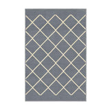 Alfombra Maryland 100 cm x 150 cm de Habitación Gris Oscuro con Rombos - Tapetes y Alfombras | Bylmo