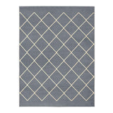 Alfombra Maryland 150 cm x 200 cm de Hogar Gris Oscuro con Rombos - Tapetes y Alfombras | Bylmo