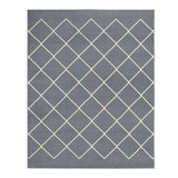 Alfombra Maryland 200 cm x 250 cm de Hogar Gris Oscuro con Rombos - Tapetes y Alfombras | Bylmo
