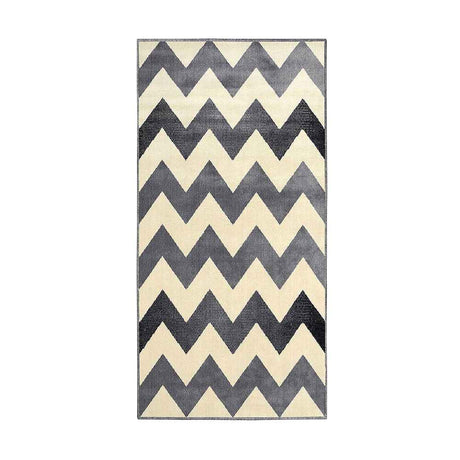 Alfombra Maryland 50 cm x 100 cm de Habitación Gris Claro con Lineas - Tapetes y Alfombras | Bylmo