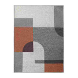Alfombra Mystic 150 cm x 200 cm de Habitación Naranja con Semicirculos - Tapetes y Alfombras | Bylmo