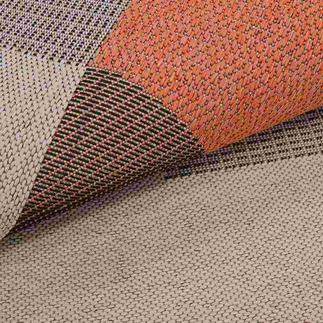 Alfombra Mystic 150 cm x 200 cm de Habitación Naranja con Semicirculos - Tapetes y Alfombras | Bylmo