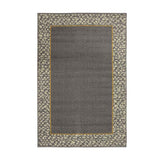 Alfombra Oregon 100 cm x 150 cm de Hogar Gris Grafito con Rectángulos - Tapetes y Alfombras | Bylmo
