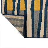Alfombra Oregon 150 cm x 200 cm de Habitación Mostaza con Figuras - Tapetes y Alfombras | Bylmo