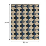 Alfombra Oregon 200 cm x 250 cm de Hogar Beige con Rombos - Tapetes y Alfombras | Bylmo