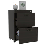 Archivador Wengue 49.5x45cm con Dos Cajones y con Cerradura - Escritorios y Archivadores | Bylmo