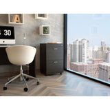 Archivador Wengue 49.5x45cm con Dos Cajones y con Cerradura - Escritorios y Archivadores | Bylmo