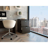 Archivador Wengue 49.5x45cm con Dos Cajones y con Cerradura - Escritorios y Archivadores | Bylmo