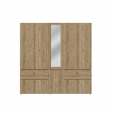Closet Branco Duna 200x199.9cm con 2 Cajones con 2 Entrepaños con Espejo - Closets | Bylmo