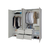 Closet Chanel Niebla 200x200.1cm con 4 Cajones con 5 Entrepaños - Closets | Bylmo