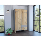 Closet Hamilton Duna 100 cm con Tres Puertas y Tres Cajones - Closets | Bylmo