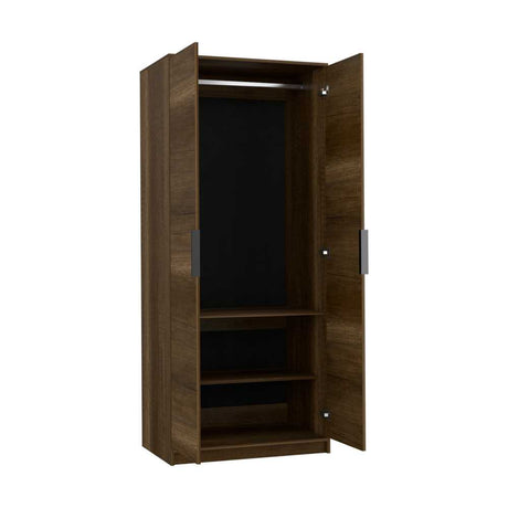 Closet Kaia Caramelo 80x189cm sin Cajones con 2 Entrepaños - Closets | Bylmo