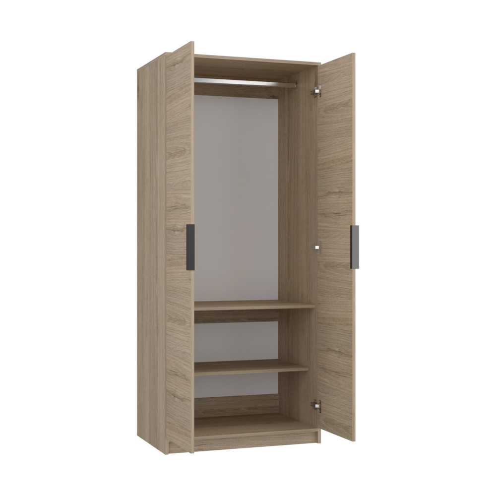 Closet Kaia Rovere 80x189cm sin Cajones con 2 Entrepaños - Closets | Bylmo