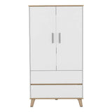 Closet Megan Blanco 80 cm con Dos Puertas y Dos Cajones - Closets | Bylmo