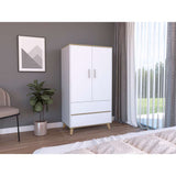 Closet Megan Blanco 80 cm con Dos Puertas y Dos Cajones - Closets | Bylmo
