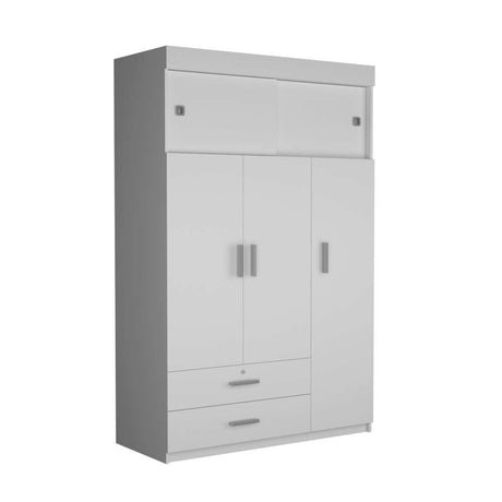 Closet Mobil Blanco 120x187.5cm con 3 Cajones con 3 Entrepaños - Closets | Bylmo