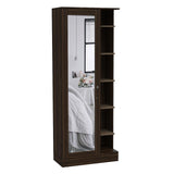 Closet Woman Habano y Miel 70x180.7cm sin Cajones con 9 Entrepaños con Espejo - Closets | Bylmo
