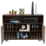 Arrimo Fraktal Habano y Miel 120.3x82cm sin Cajones y con Siete Compartimientos