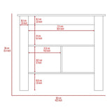 Mueble Cala Plus Blanco 103x90cm con Dos Entrepaños y Tres Compartimientos - Muebles Organizadores | Bylmo