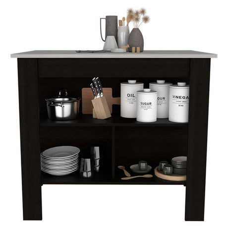 Mueble Cala Wengue 103x90cm con Dos Entrepaños y Tres Compartimientos - Muebles Organizadores | Bylmo