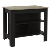 Mueble Auxiliar de Cocina Cala Wengue 103x90cm con Dos Entrepaños y Tres Compartimientos - Cocinas | Bylmo