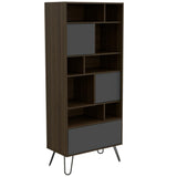 Biblioteca Vassel Amaretto 72 cm con Puertas y Entrepaños - Bibliotecas | Bylmo
