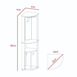 Bar Chicago Gales 45 cm con Espejo y Puertas de Vidrio - Bares | Bylmo