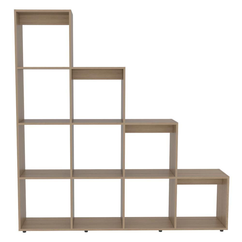 Biblioteca Escalera Praga Rovere 162x167cm con Diez Compartimientos - Bibliotecas | Bylmo