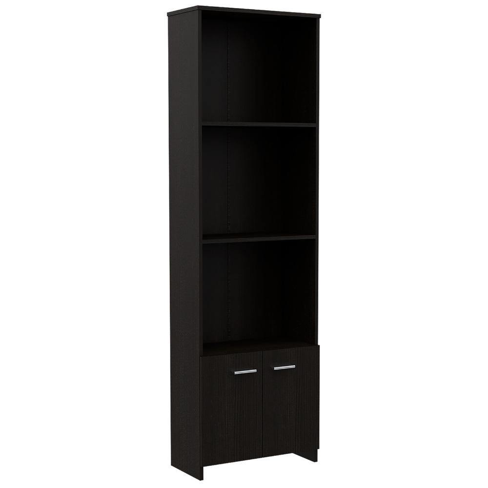 Biblioteca Lisa Wengue 63 cm con Entrepaños y Puertas - Bibliotecas | Bylmo