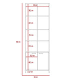 Biblioteca Lisa Wengue 63 cm con Entrepaños y Puertas - Bibliotecas | Bylmo
