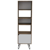 Biblioteca Stamford Cafe Expreso 48 cm con Puerta y Entrepaños - Bibliotecas | Bylmo