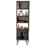 Biblioteca Stamford Cafe Expreso 48 cm con Puerta y Entrepaños - Bibliotecas | Bylmo