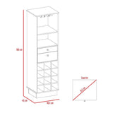Bar Classic Wengue 46x160cm con Dos Cajones y con Doce Portabotellas - Bares | Bylmo