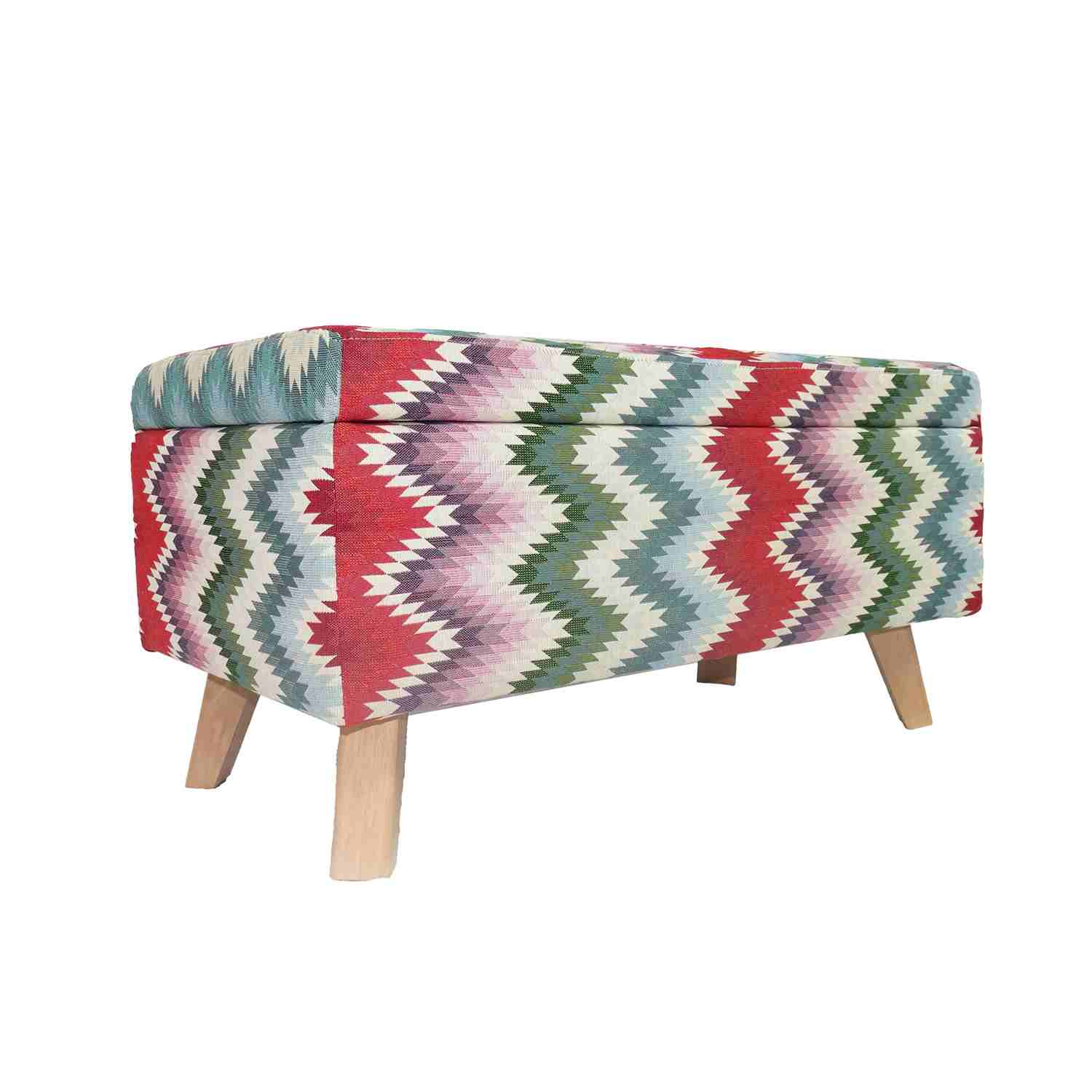 Banqueta Cordoba Multicolor 80 cm con Baúl - Sofas y Poltronas | Bylmo