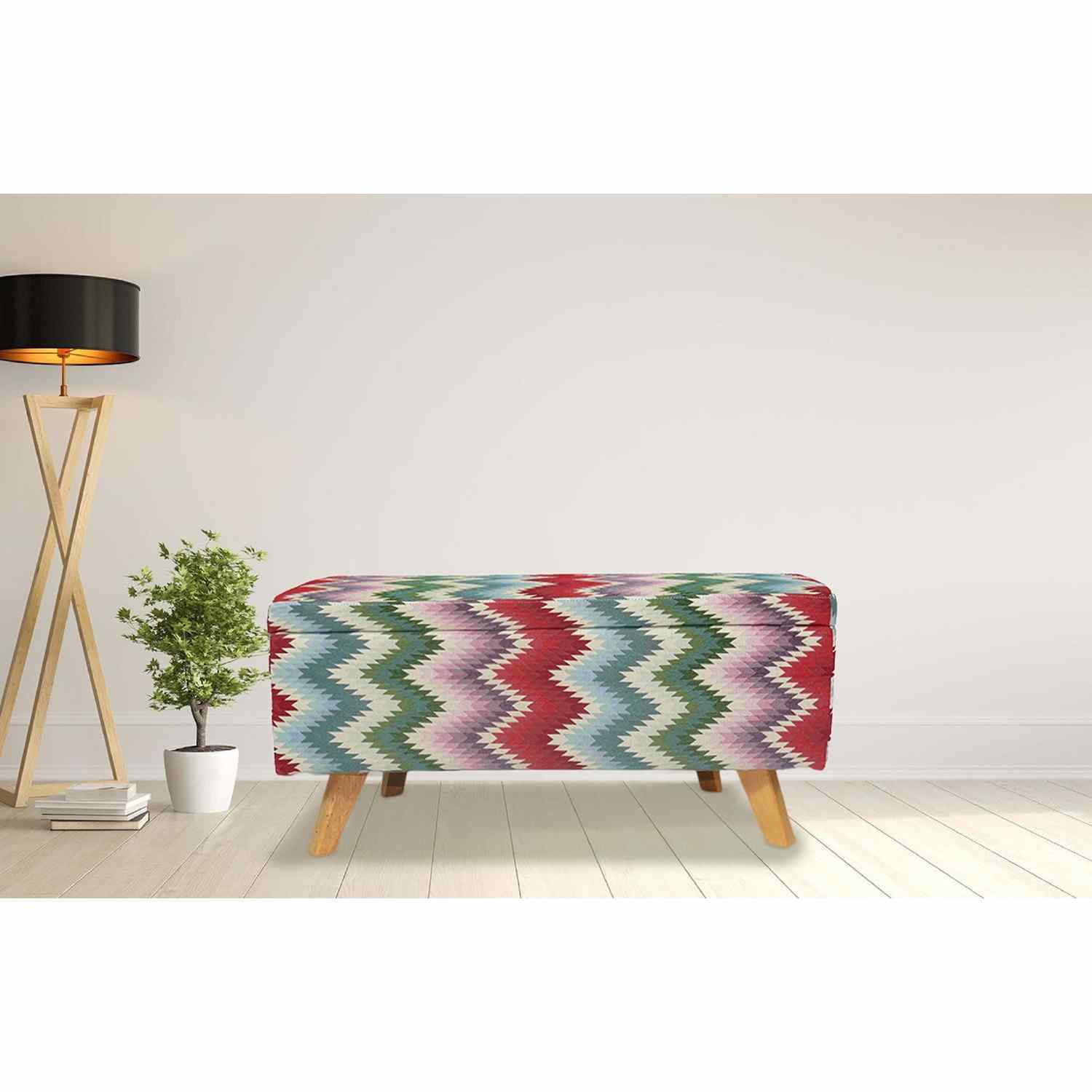 Banqueta Cordoba Multicolor 80 cm con Baúl - Sofas y Poltronas | Bylmo