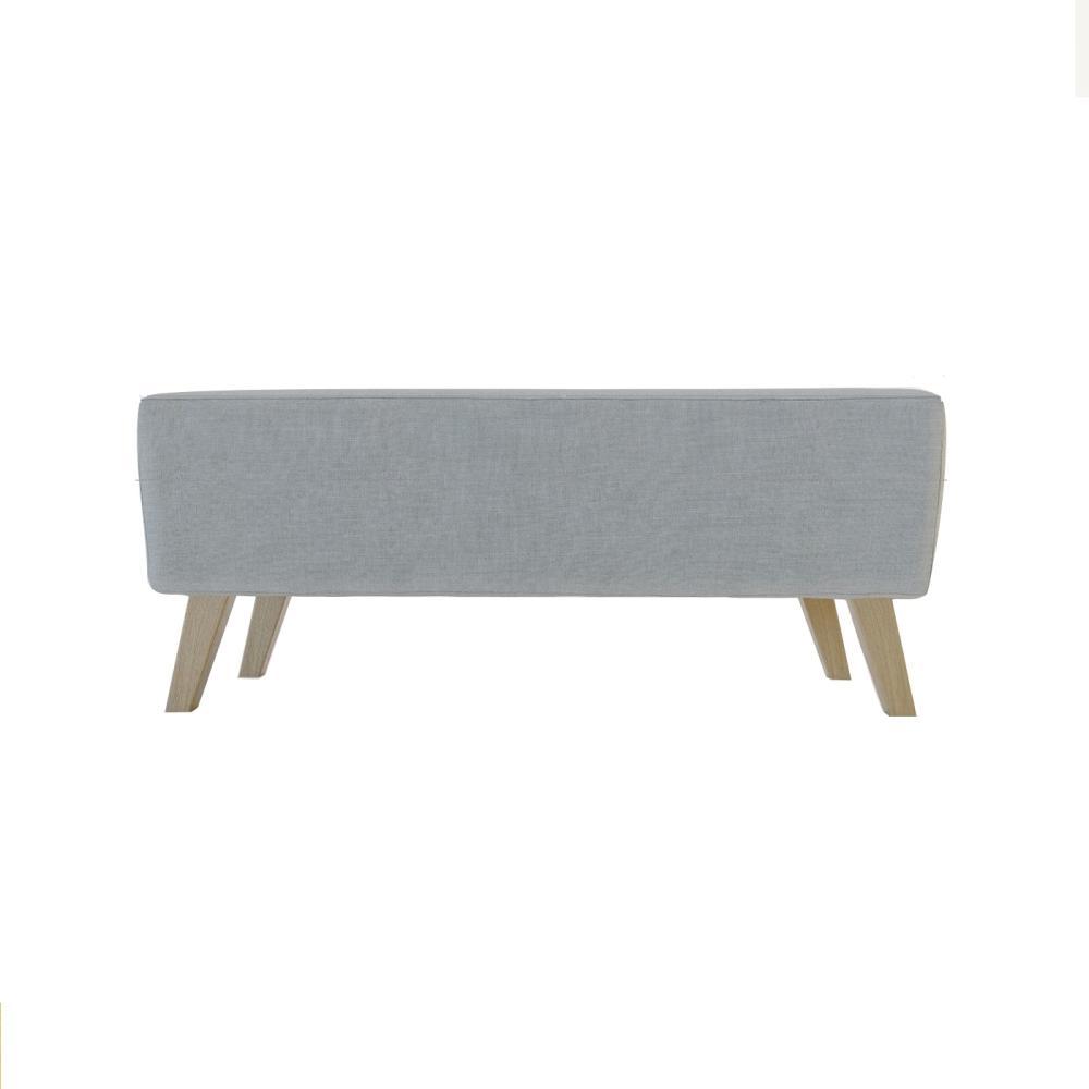 Banqueta Baúl Gris Memphis 95x46cm De 2 Puestos sin Apoya Brazos - Sofas | Bylmo