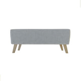 Banqueta Baúl Gris Memphis 95x46cm De 2 Puestos sin Apoya Brazos - Sofas | Bylmo