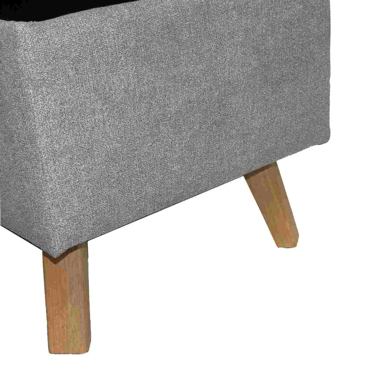 Banqueta Baúl Gris Falcon 80x40cm De 2 Puestos sin Apoya Brazos - Sofas y Poltronas | Bylmo