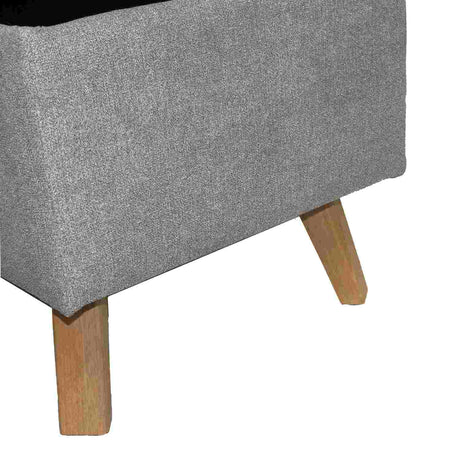 Banqueta Baúl Gris Falcon 80x40cm De 2 Puestos sin Apoya Brazos - Sofas y Poltronas | Bylmo