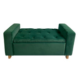 Banqueta Nugo Verde 102 cm con Baúl - Sofas y Poltronas | Bylmo