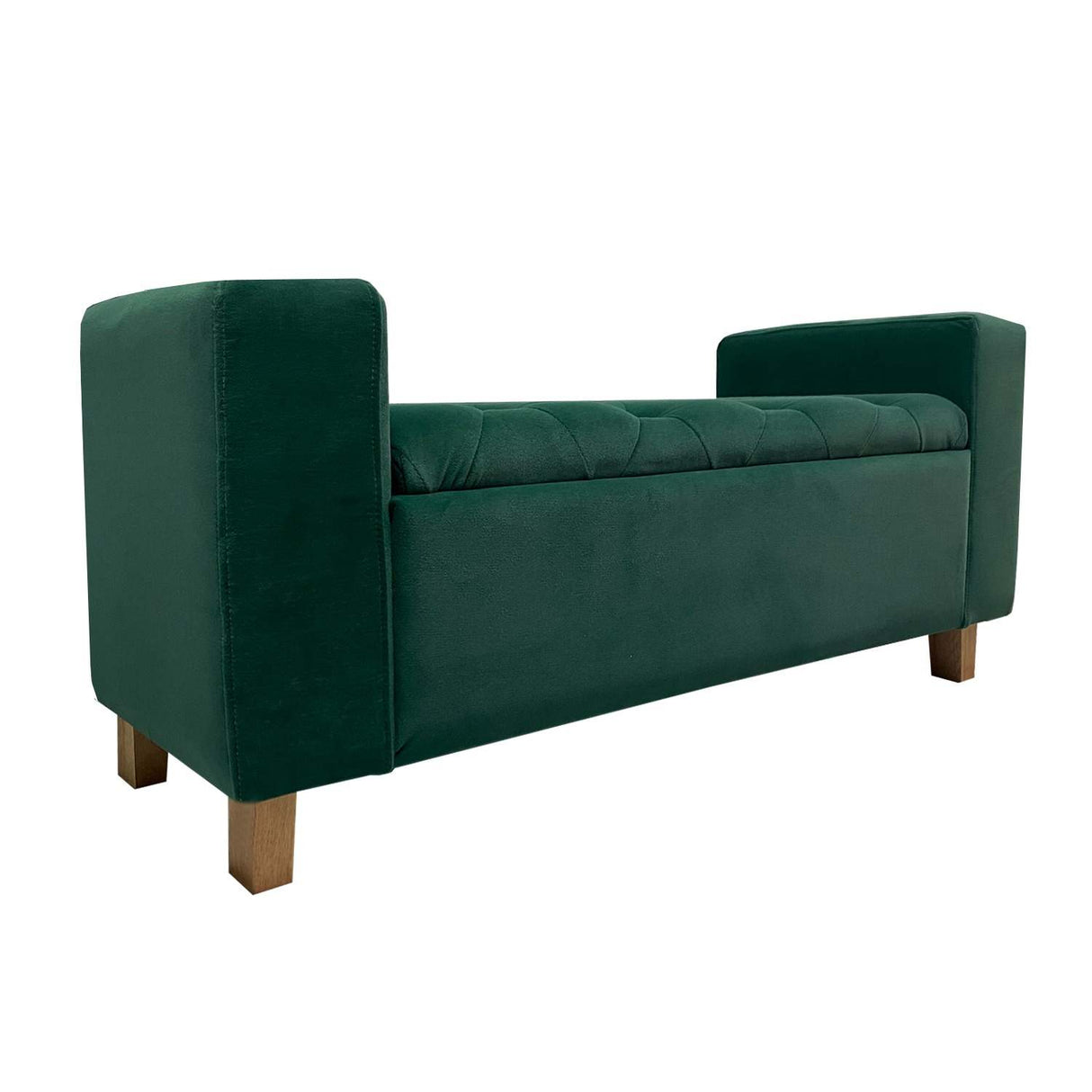 Banqueta Nugo Verde 102 cm con Baúl - Sofas y Poltronas | Bylmo