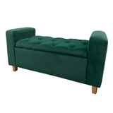 Banqueta Nugo Verde 102 cm con Baúl - Sofas y Poltronas | Bylmo
