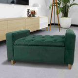 Banqueta Nugo Verde 102 cm con Baúl - Sofas y Poltronas | Bylmo