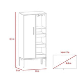 Bar Soho Bellota 60 cm con Una Puerta y Entrepaños Laterales - Bares | Bylmo