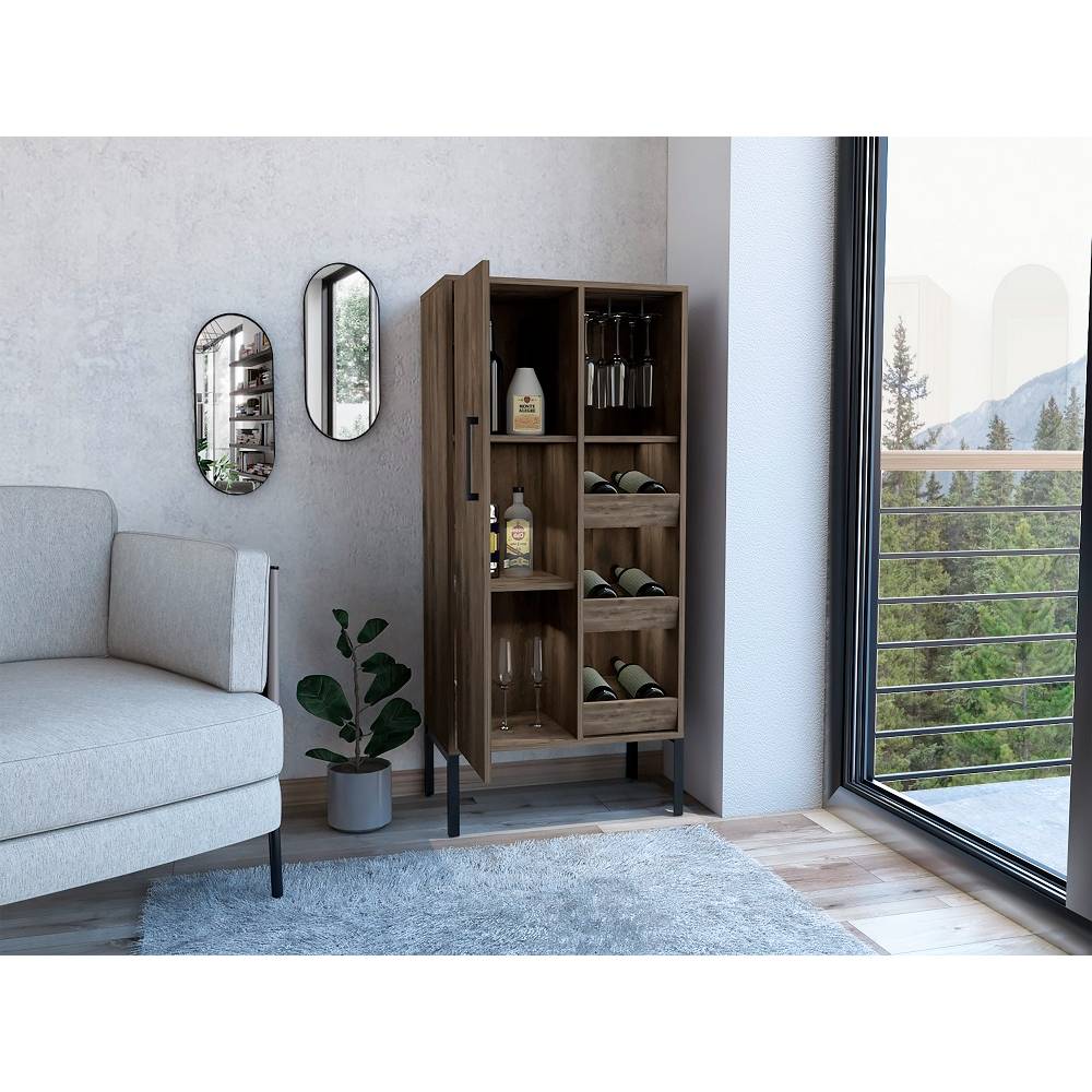 Bar Soho Plus Bellota 60 cm con Una Puerta y Entrepaños Laterales - Bares | Bylmo