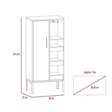 Bar Soho Plus Bellota 60 cm con Una Puerta y Entrepaños Laterales - Bares | Bylmo