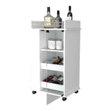 Bar Baltimore Blanco 55x99cm sin Cajones y sin Portabotellas - Bares | Bylmo